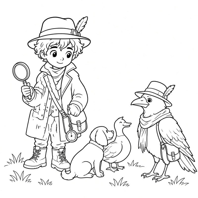 Letter D coloring sheet